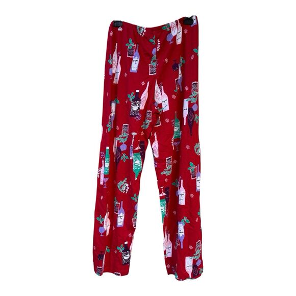 NWT Hue Sleepwear Women's Winter Cocktails Mid Rise Pajama pants Soft Warm Print - Picture 2 of 4